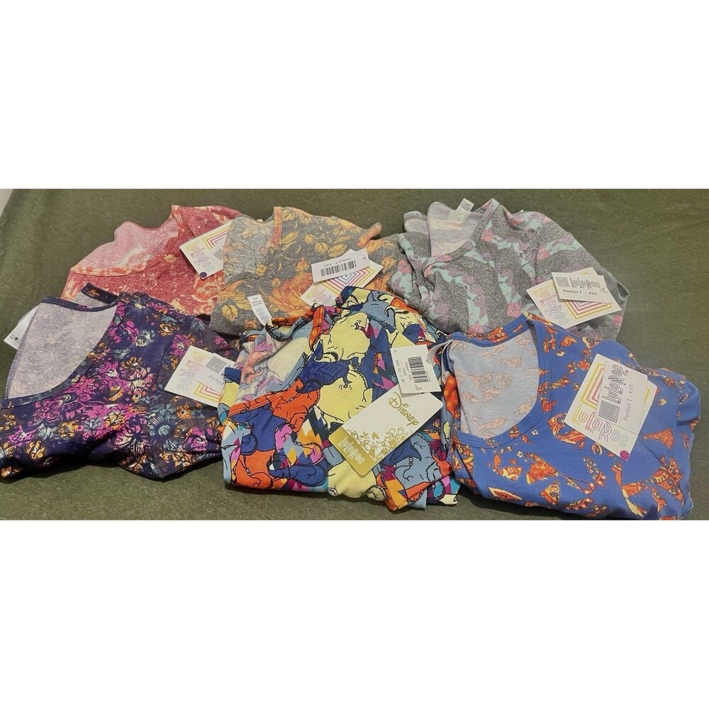Lularoe Bundle Lot Of 6 Size XXS Perfect T NWT New